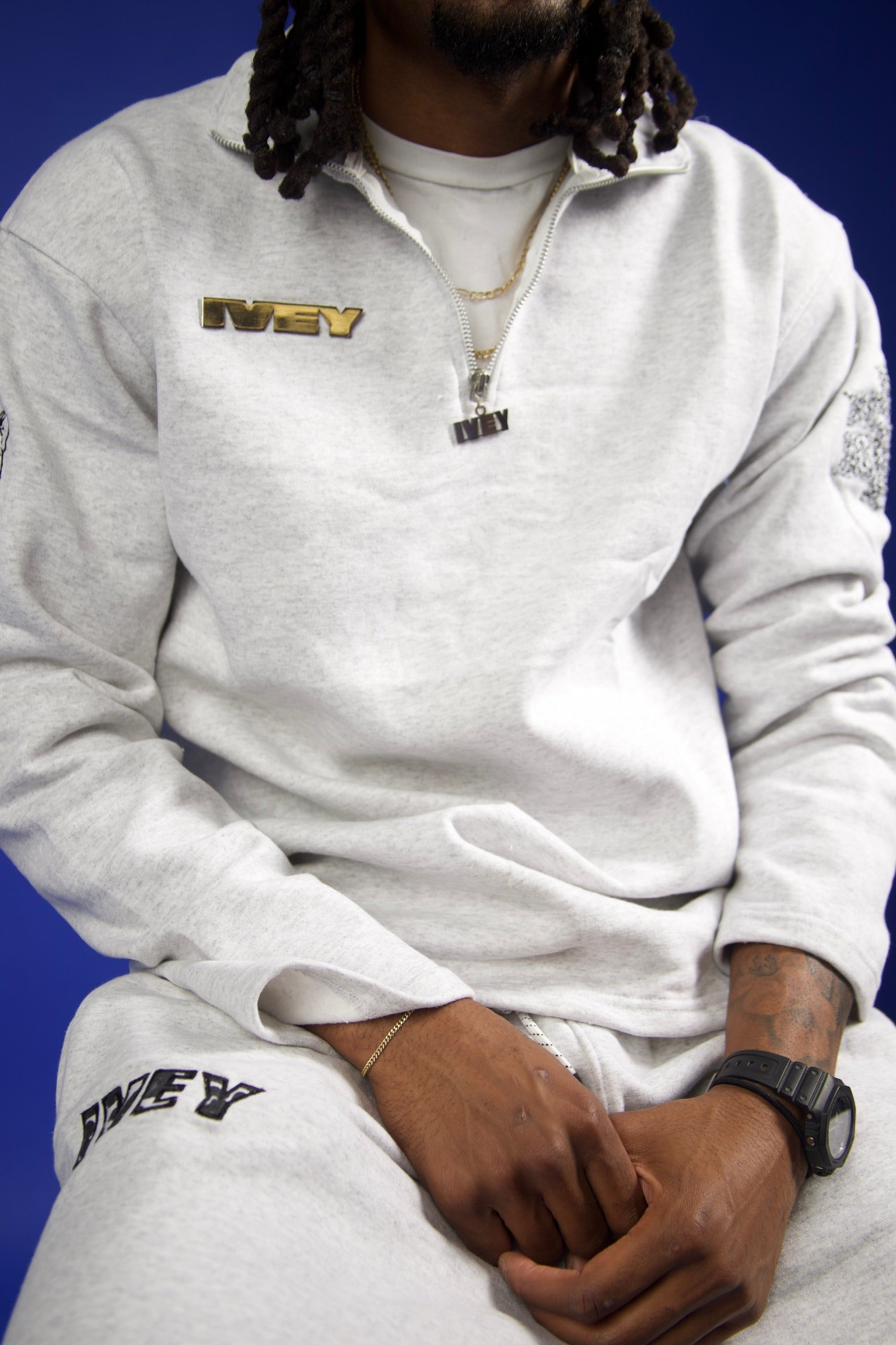 Ivey Silver Plated Jogger Set