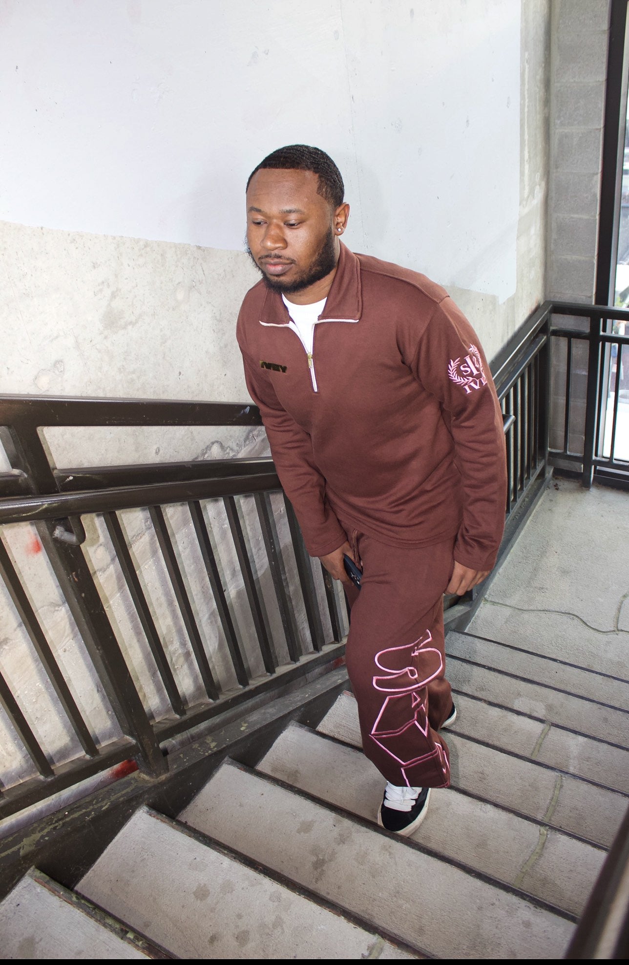 Ivey Mocha Quarterzip Set