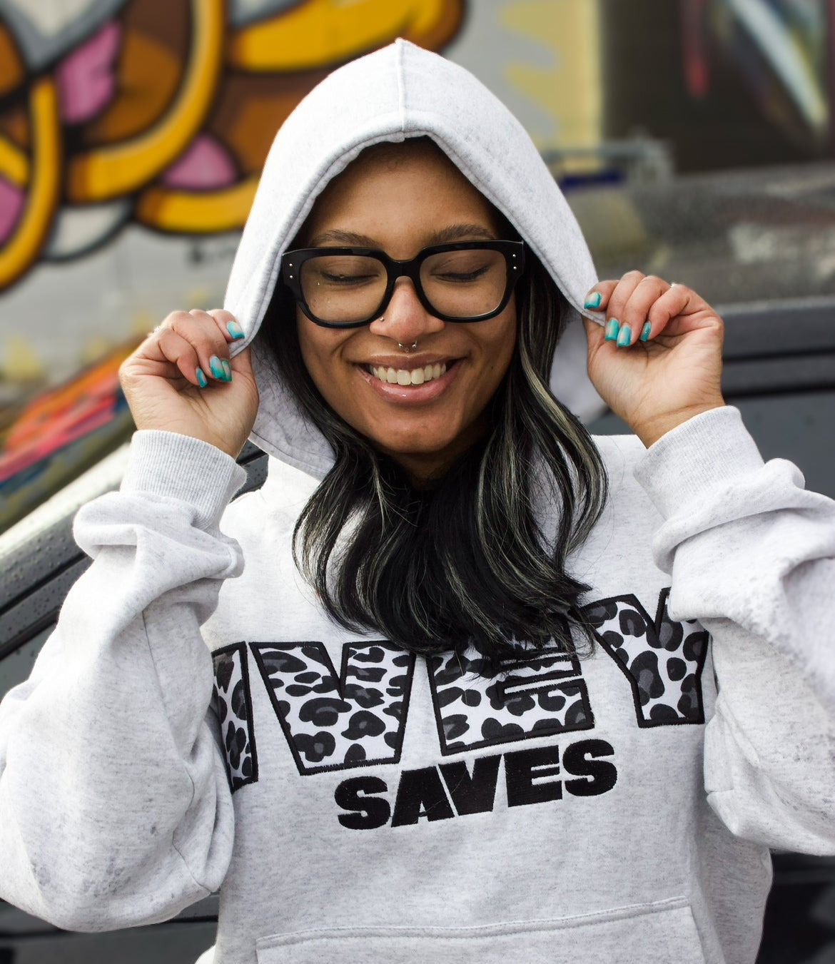 Ivey Snow Leopard Hoodie